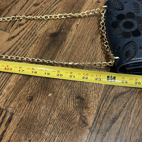 Cynthia Rowley embroidered crossbody bag blue and black - Picture 10 of 10